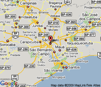 Sao Paulo bresil carte